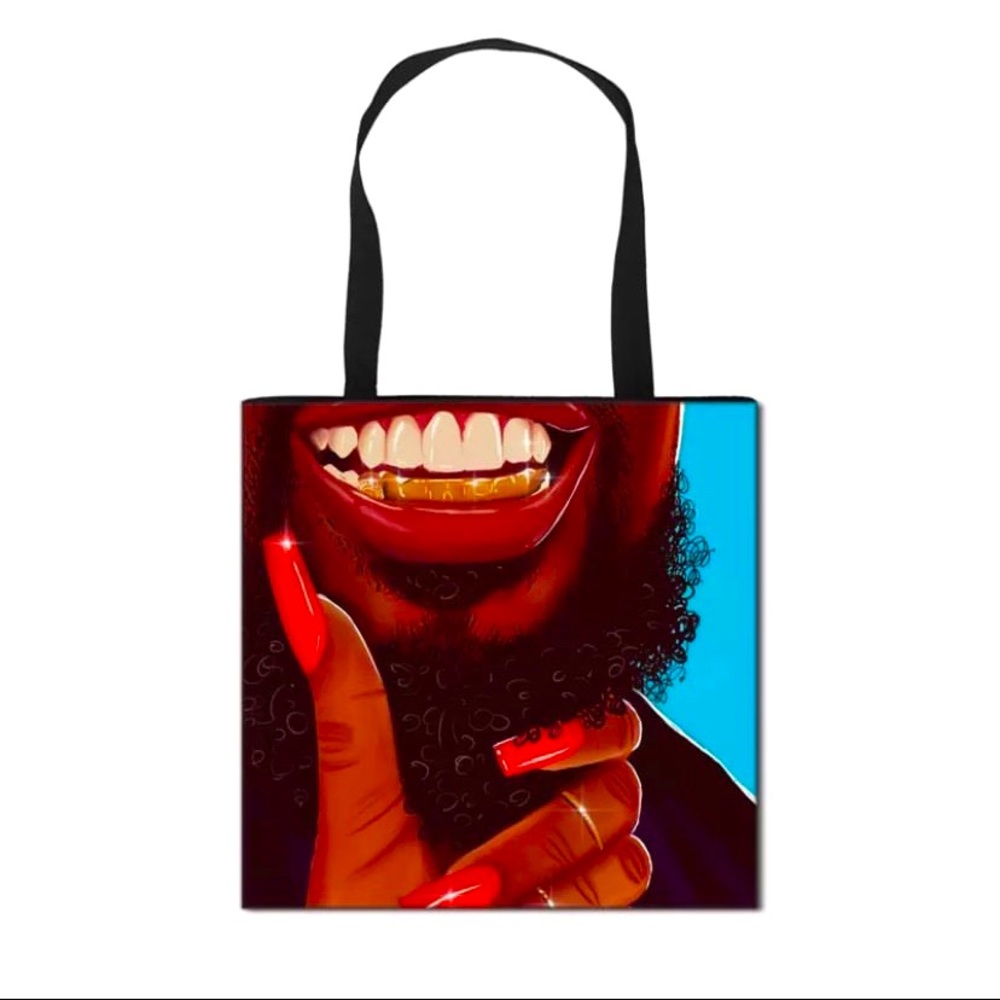 African American  Art Tote Bag/Canvas Bag Beard